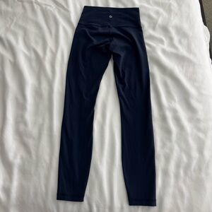 Lululemon luon cropped navy leggings